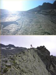 lungo la via- in cresta a fine via