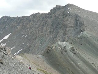 Giu' verso il passo di Terra Nera.