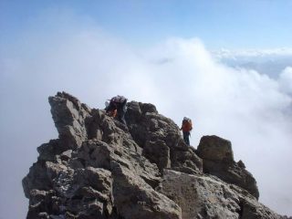 Arrivo in vetta