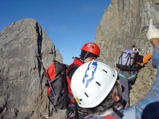 Al termine della prima cengia