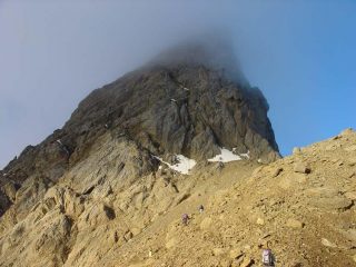 Verso la prima cengia