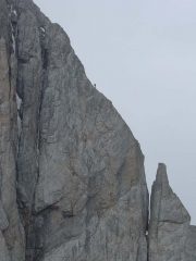 Cordata sulla cresta nord dell'Aiguille Meridionale