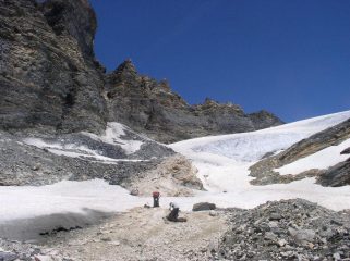 l'attacco del ghiacciaio