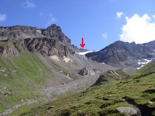 l'attacco del ghiacciaio di Basagne