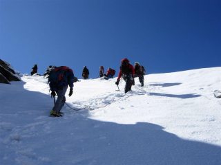 Arrivo al colle