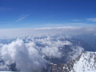 mare di nuvole dalla cima