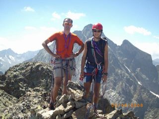 io e Mattia sulla cima Sud-Est