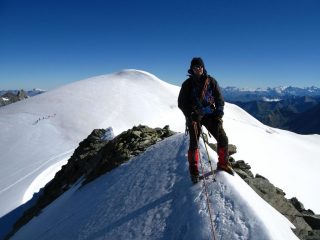 Stelvio sulla cima Sud del Pigne d'Arolla m. 3772