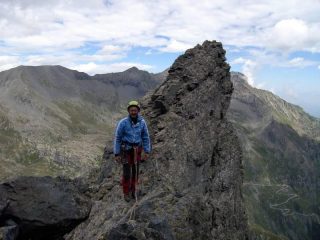 A monte del Grande Gendarme (sosta 14)