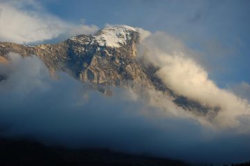 la parete di sera dalla tenda