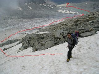 discesa dal grande ometto