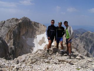 Sulla cima Orientale del Corno Grande
