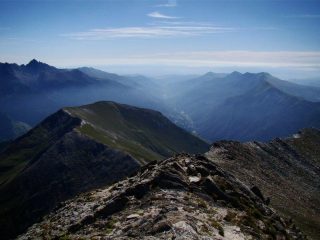 Sguardo verso il fondovalle