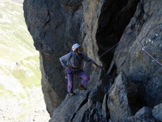 Jek all'uscita del muro oggi asciutto...