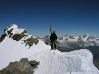 Dalla punta 4106 mt il Breithorn Orientale