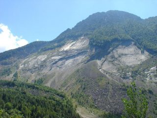 la frana che si è staccata nel 1963