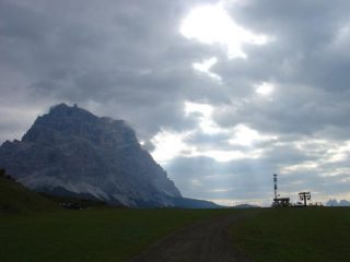 il monte pelmo visto dalla cima della seggiovia