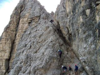 un passaggio presso forcella Camoscio