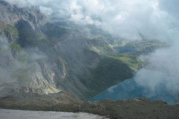 I laghi Serru' e Agnel dal colle della Vacca