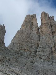 Torri del Vajolet, salendo al Rifugio