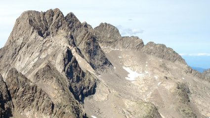 la cresta di profilo dalla Cima della Forchetta