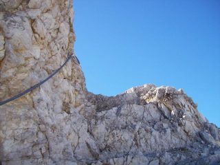 Ultimo tratto esposto per la cima dell'Oberba