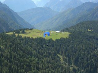 In volo verso Malga Ciocca