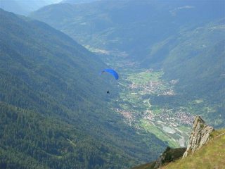 La Val Rendena in volo