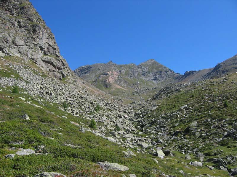 Dai Founs Chiapous verso la vetta del Cornour