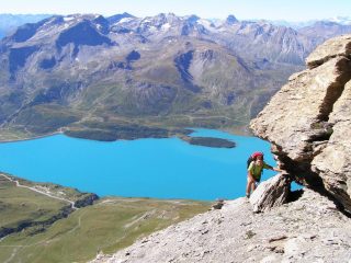 L'insidiosa cengia sotto il Signal du Grand Mont Cenis