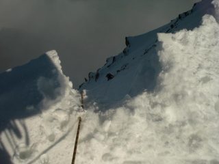 il morso alla cornice del bianco di courmayeur
