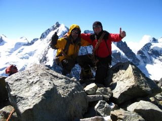 Stelvio e Massimo in vetta (27-8-2008)