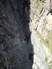 Inizio del traverso del quarto tiro