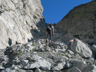 Salendo verso il Passo Porcellizzo