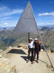 Stelvio e Massimo in vetta al Piz Languard (28-8-2008)