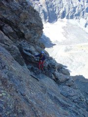 Tiro prima del ripiano che precede l'ultimo risalto