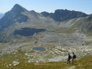 verso il lago e il Bonfante, splendido il Chersogno e i miei amici