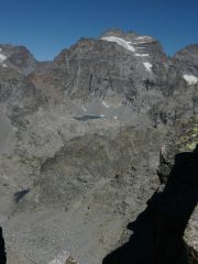 becca di gay e lago della losa dalla vetta del blanc giuir