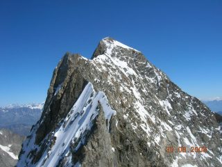 la cresta verso le punte croz e whymper