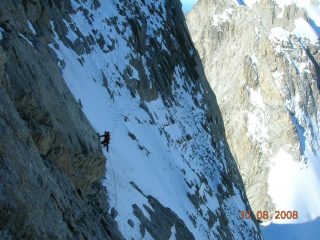 sul versante nord della punta young