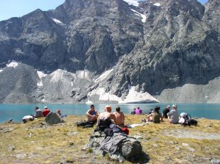 primo giorno: sosta al lago della rossa