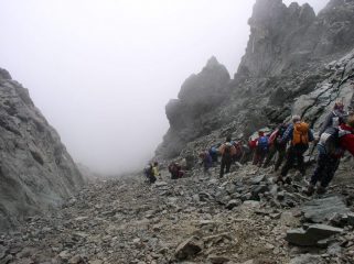 terzo giorno: discesa nel canale del collerin