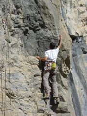 max moschettona su un 6c