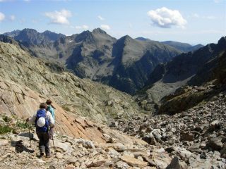 In discesa nel vallone de Baissette