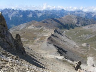 Il versante di salita verso Fort Pramand