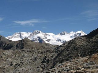 Panorama sul gruppo del Rosa