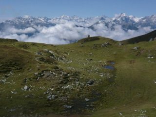 panorama sulla valle di lanzo dal colle di perascritta
