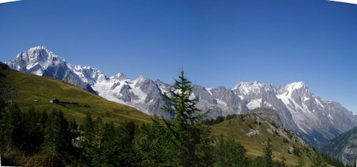 vista sulle jorasses