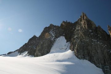 Aig  Marbre e la cresta di salita EST