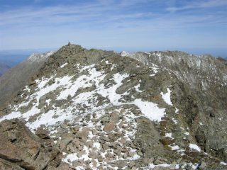 La cima Nord di Viglino dalla Sud